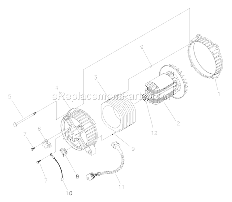 Page A Diagram and Parts List for 030235-1  Briggs and Stratton Generator